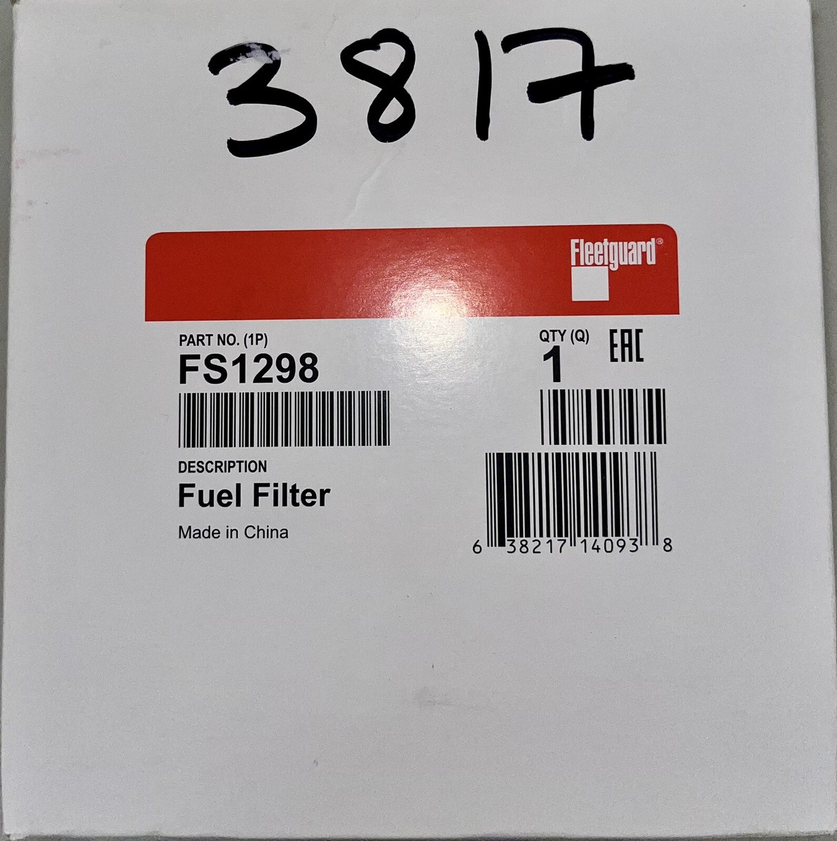 バイイー Fleetguard FS1298 Fuel Filter | eBay