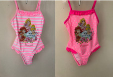 UK SELLER Disney Princess Girls Swimwear Swimming Costume Suit Beach