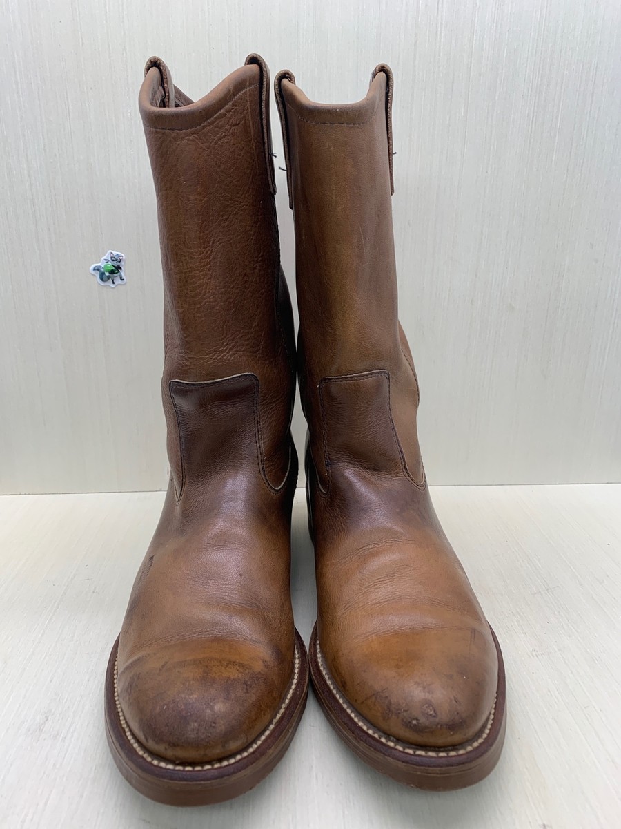 vintage Wolverine trucker  1988 boots. Made in the USA brown leather upper 9D Wolverine 1988 Men main image 2