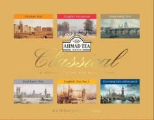 AHMAD TEA London Classical Black Tea Assortiment Flavours Mix Set Of 60