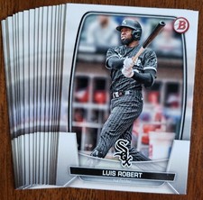 2023 Bowman Baseball 17 Luis Robert Chicago White Sox - 20 CARD LOT