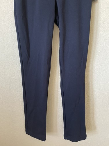Lot Of 2 Chaps Navy Blue Uniform Elastic Waist Ponte Knit Jeggings Pants Size 12 - Picture 13 of 15