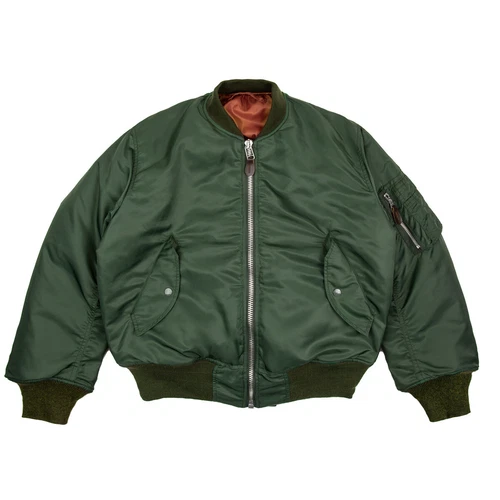 Red Tornado Winter Heavyweight MA1 Wool Jacket Men Pilotenjacke MA-1 Coat Short - Bild 10 von 29