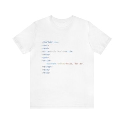 T-Shirt für Programmierer Geschenkidee für Programmierer HTML