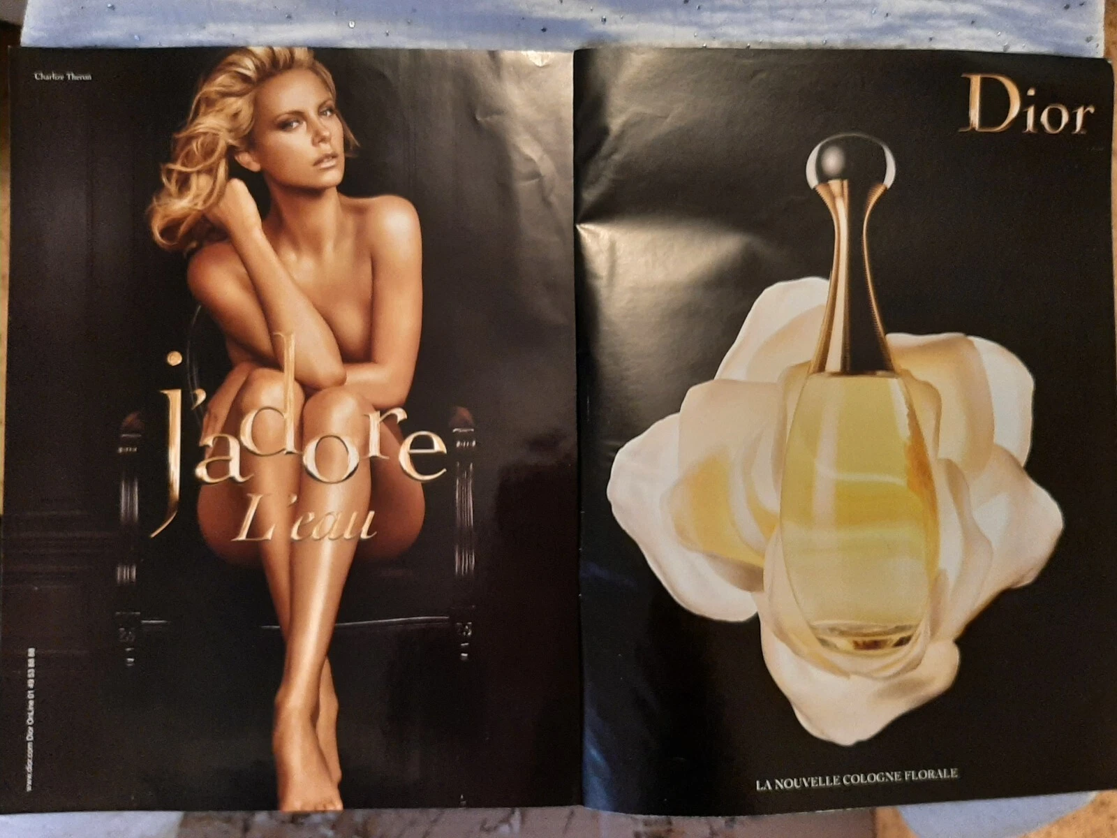 Publicité papier Parfum. Perfume Ad C. Dior J'adore l'Eau de 2009