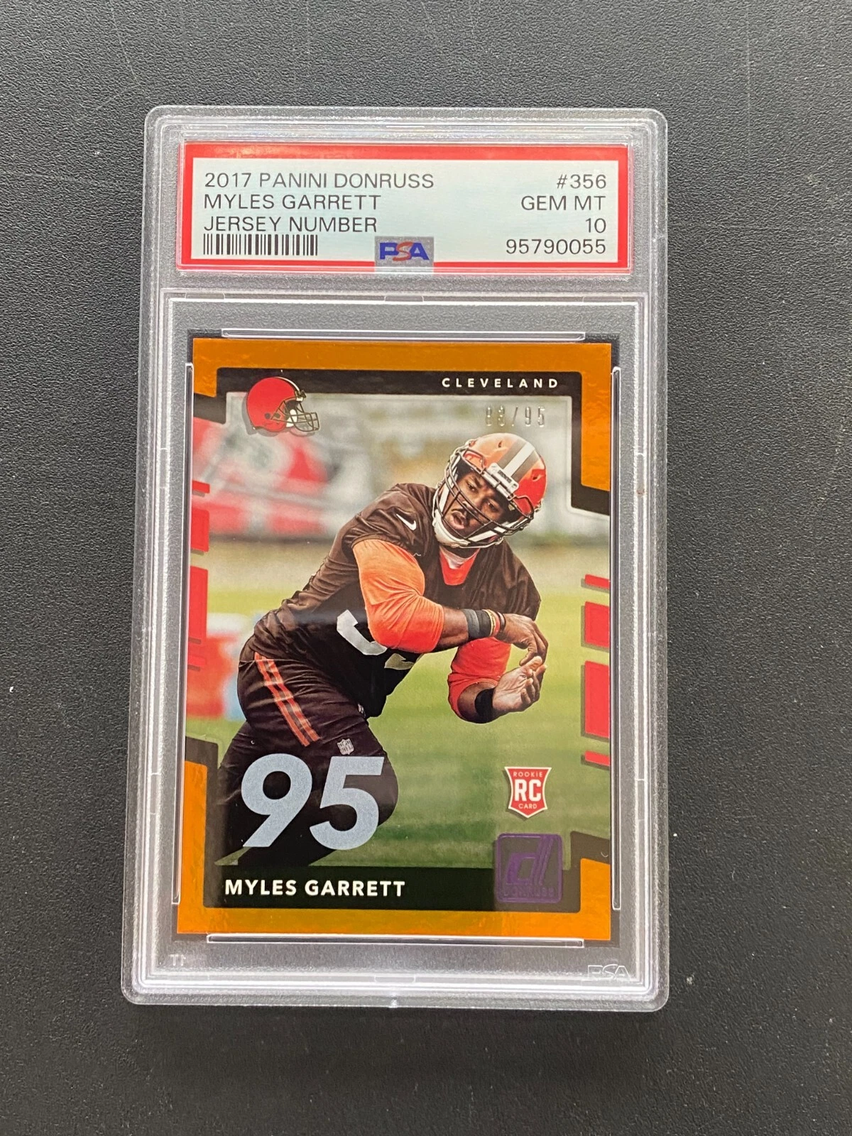 Myles Garrett Panini Donruss #356 Jersey Number