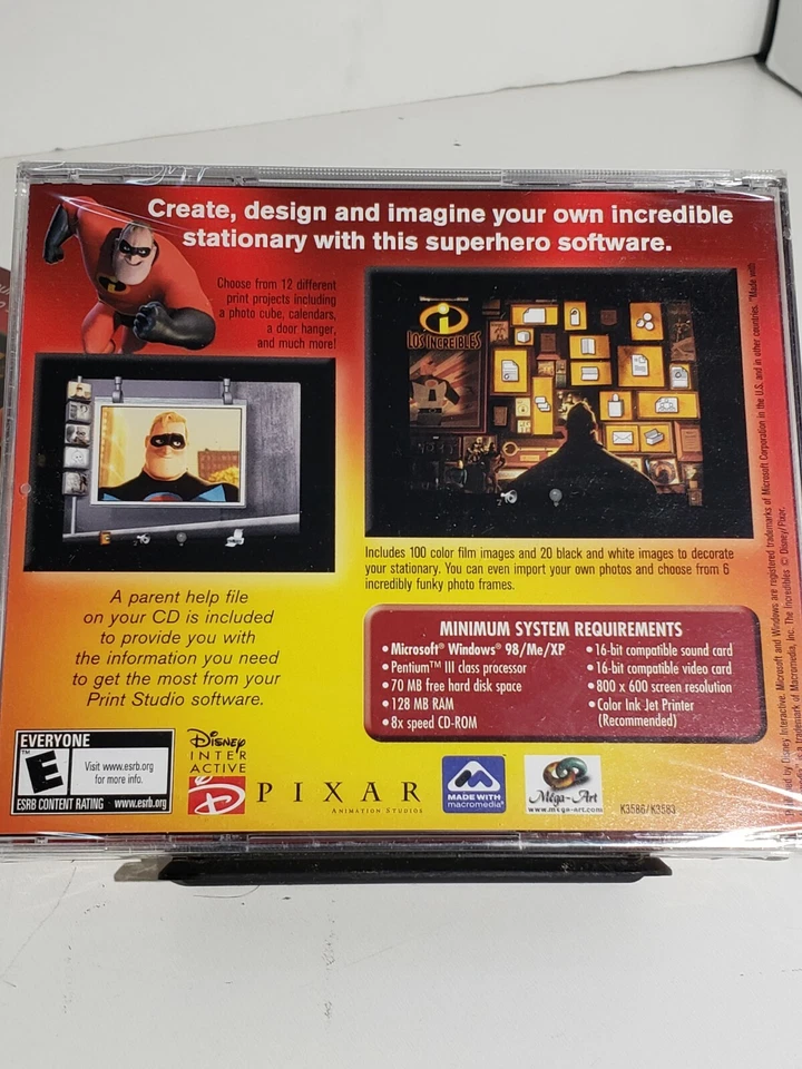 The Incredibles PC-CD ROM Print Studio Microsoft Windows 98/Me/XP - Image 4 of 4
