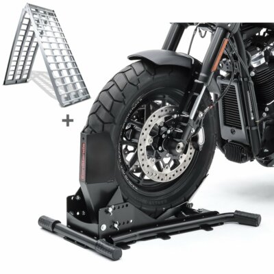 Set Motorradwippe + Auffahrrampe für Yamaha XV 1700 Road Star Warrior SW5