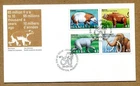 CANADA 1994 First Day Cover Series PREHISTORIC LIFE #4 (GROUP of 4 STAMPS) FDC
