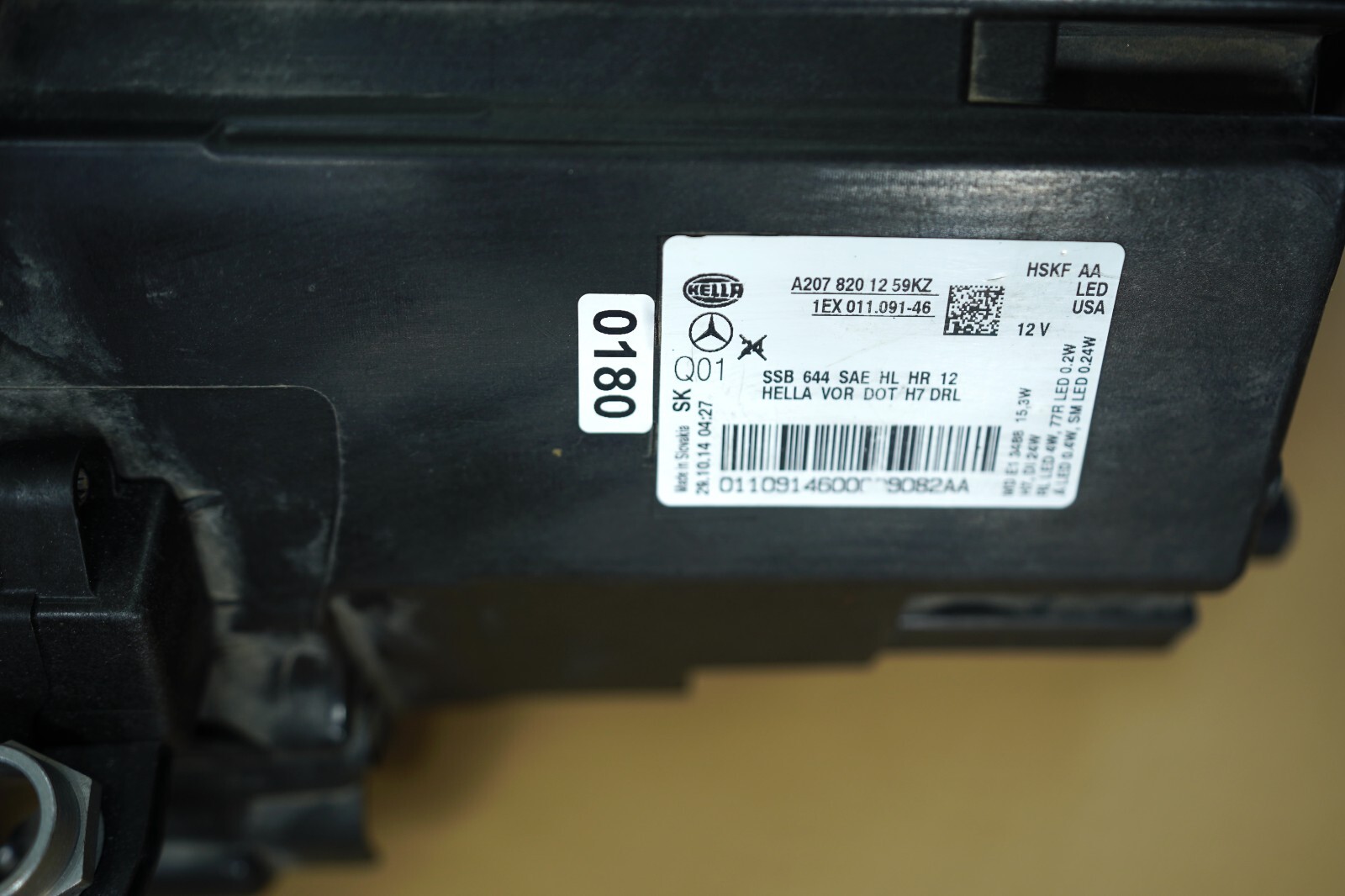 14 15 16 MERCEDES BENZ W207 E Coupe Headlight LED Xenon Right Side  