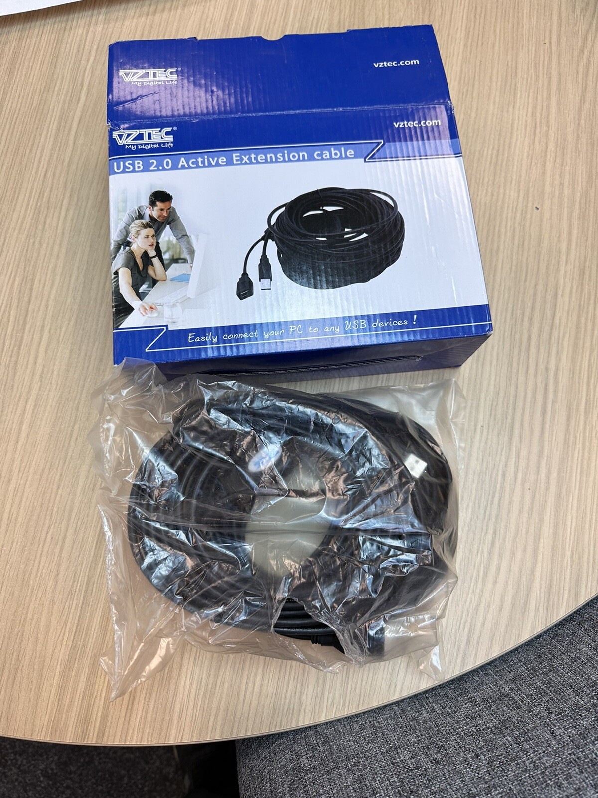 20m VZTEC USB 2.0 Active Male to Female Extension Cable   PT 213