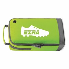 Personalised Boot Bag Printed with Football/Rugby Boot Design and Name - Lime