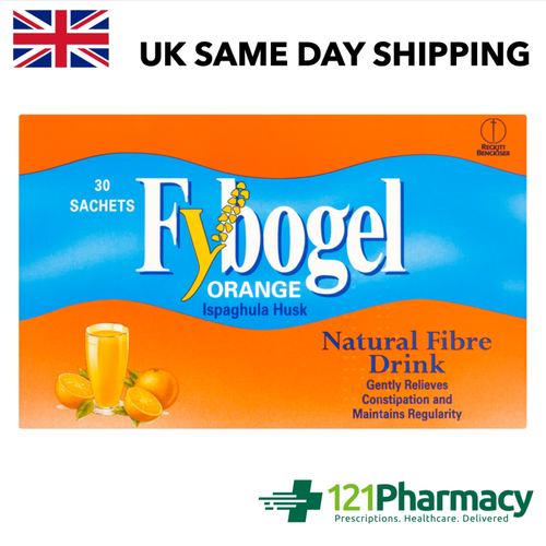 Fybogel Orange Sachets NATURAL FIBRE 1 60 sachets Constipation Relief