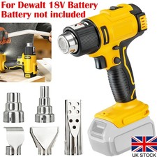 Cordless Heat Gun For Dewalt 18V Battery, Variable Temp Control Heat Gun Kit New