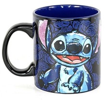 Disney Stitch Blue Coffee Mug 20oz Large Ceramic Tea Cup Lilo Stitch 2019
