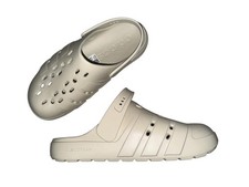 NIB adidas Adilette Clog 2.0 Core White JR1262 Men's Size 7 Women s 8
