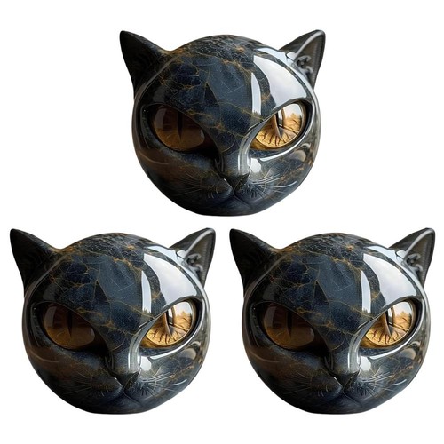 Luxury Black Cat Stone Sculpture - Elegant Home Décor & Gift-Ready Art PieceHo t - Picture 14 of 28