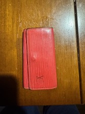 Louis Vuitton LV EPI Red Leather 4 Brass Key ...