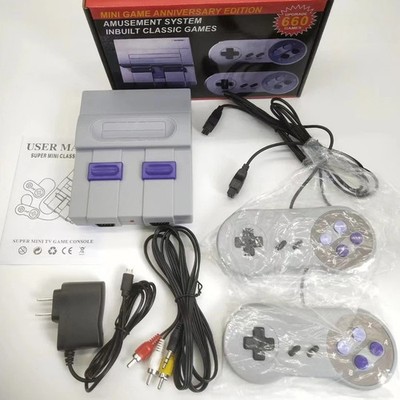 SFC660 Game Console With 2 Controllers 16-Bit Snes TV Mini Fc Retro Game Console