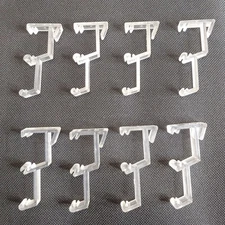 Unbranded Double Valance Clip for 1" Mini Blinds - Clear 8pcs