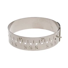 The Beadsmith Wrist Gauge – Adjustable Metal Slide – Measures in Inches –