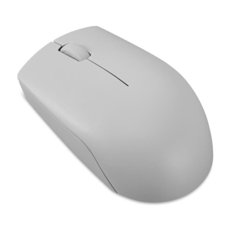 Souris sans fil compacte Lenovo 300 grise petite souris optique rechargeable PC Mac