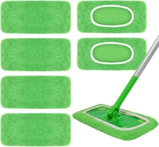 Reusable Swiffer mop Pads Swiffer Dry Sweeping Cloths 6 Pack Microfiber Wet Mop