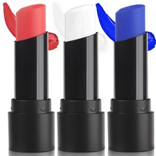 MEICOLY 3Pcs Red White and Blue Face Body Paint Stick,Face Paint for Joker
