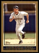 Fernando Vina 1998 Topps #353 Brewers MLB READ FREE SHIPPING AutographDen