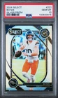 2024 Panini Select Club Level Bo Nix #221 Silver Prizm  Rookie RC PSA 10