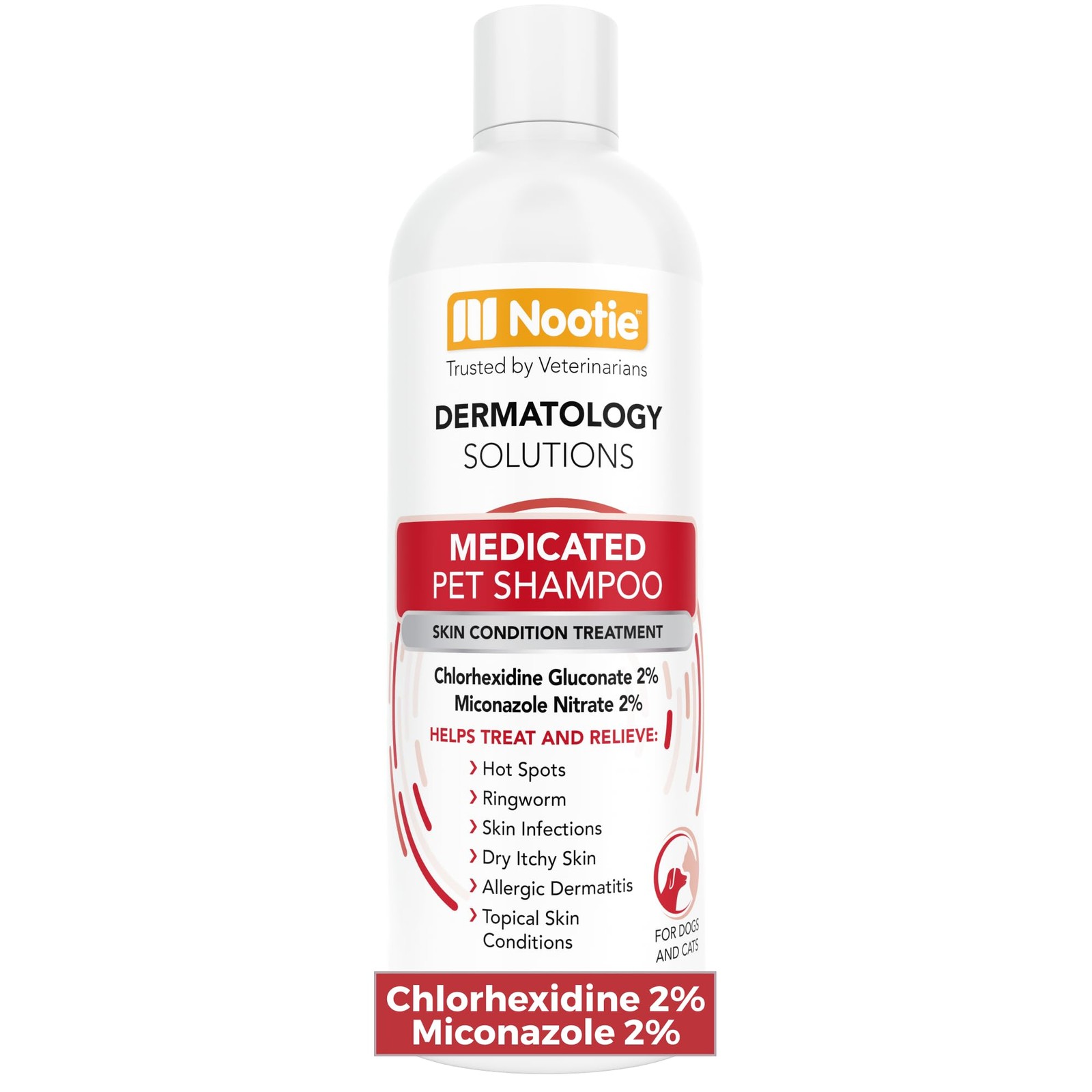 Medicated Pet Shampoo, Chlorhexidine Dog Shampoo for Itch Relief, Sold in Ove...