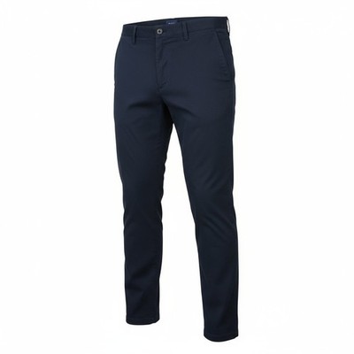GANT Molsey Brushed Dots Chino Pants Men W36/L34 Blue Slim Fit