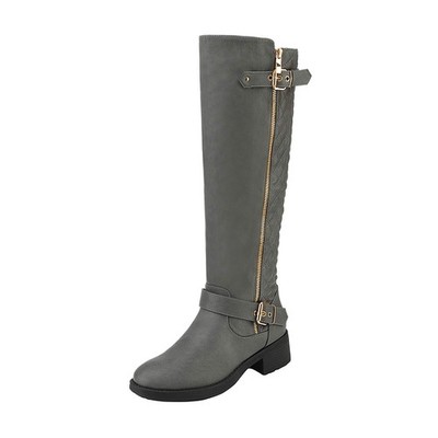 DREAM PAIRS Women's Knee High Boots Wide Calf Low Heel Riding Fall... 