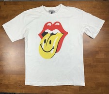 Camiseta Smiley Market Rolling Stones Talla XL Para Gue Logo Banda Música Rock