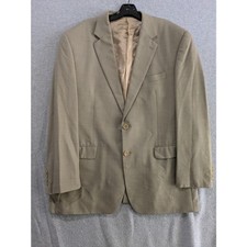 Ralph Ralph Lauren Dillard's Blazer Men Size 44R Beige 100 Wool Sport Coat