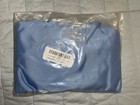 GONEX FOLDABLE REUSABLE SHOPPING TOTE BAG PACKABLE NYLON Blue w/ Brown Handles — photo 2