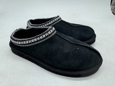 Kirkland Signature Slip On Unisex Black Shearling Slipper Comfort 6 Men/7 Women
