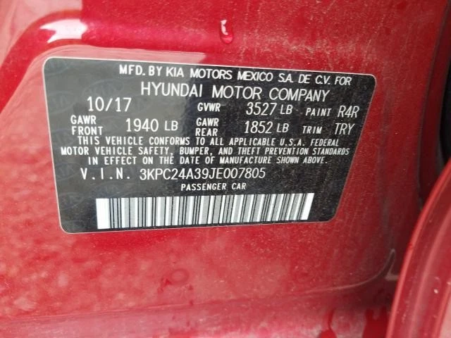 Motor de arranque usado se adapta a: Hyundai Accent 2018 grado A Foto 3 de 4