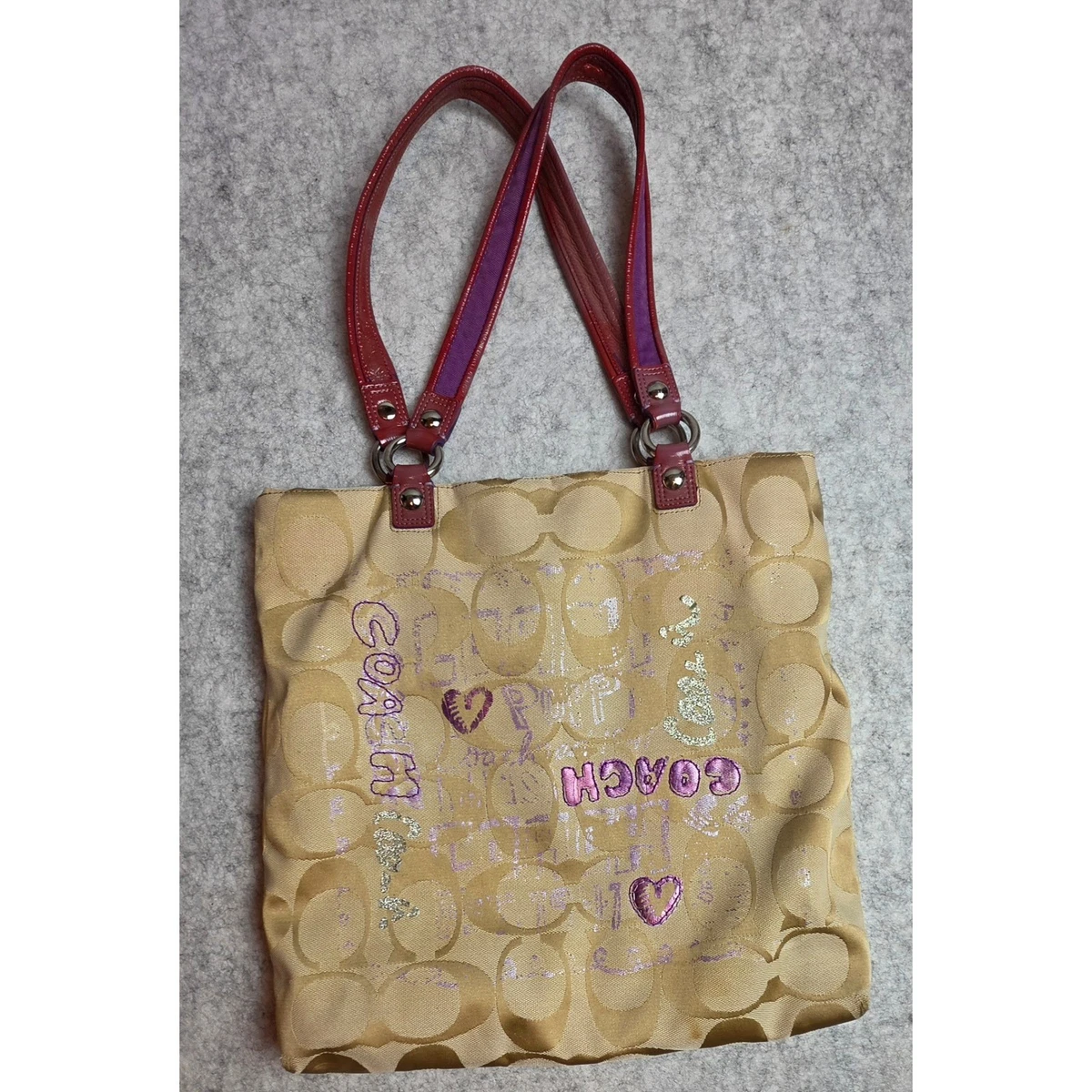 25+ Coach Poppy Tote Red Bags & Handbags for Women for sale