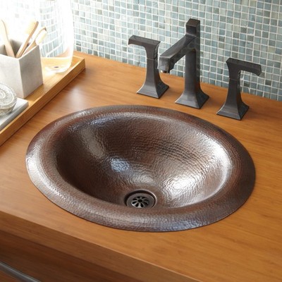 Native Trails CPS286 Maestro Lotus Bathroom Sink Antique Copper