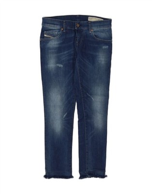 Diesel Damen Grupee Low Waist Super Slim Skinny Jeans W27 L26 Navy Blau DF11