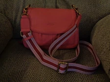 American Leather Co Marino Crossbody in French Rose Pink, NWOT