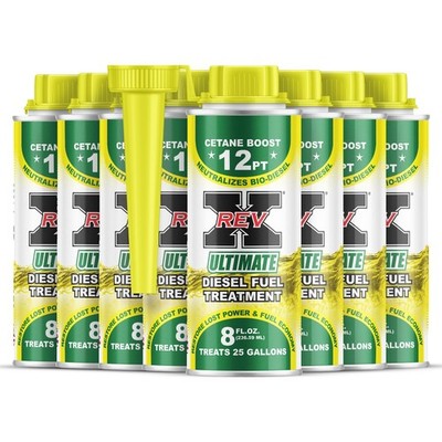 REV X Ultimate Diesel Fuel Treatment - 8 fl. oz. (8 Pack)