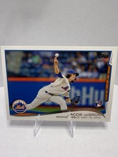 2014 Topps Update Rookie Debut Jacob deGrom RC – New York Mets – Card US‑57. rookie card picture