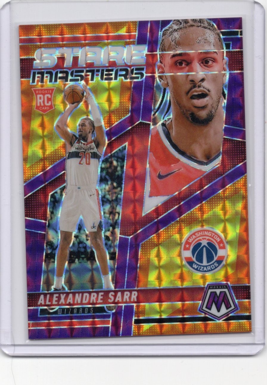 Alexandre Sarr 2024-25 Panini Mosaic Stare Masters RC Purple Mosaic /99