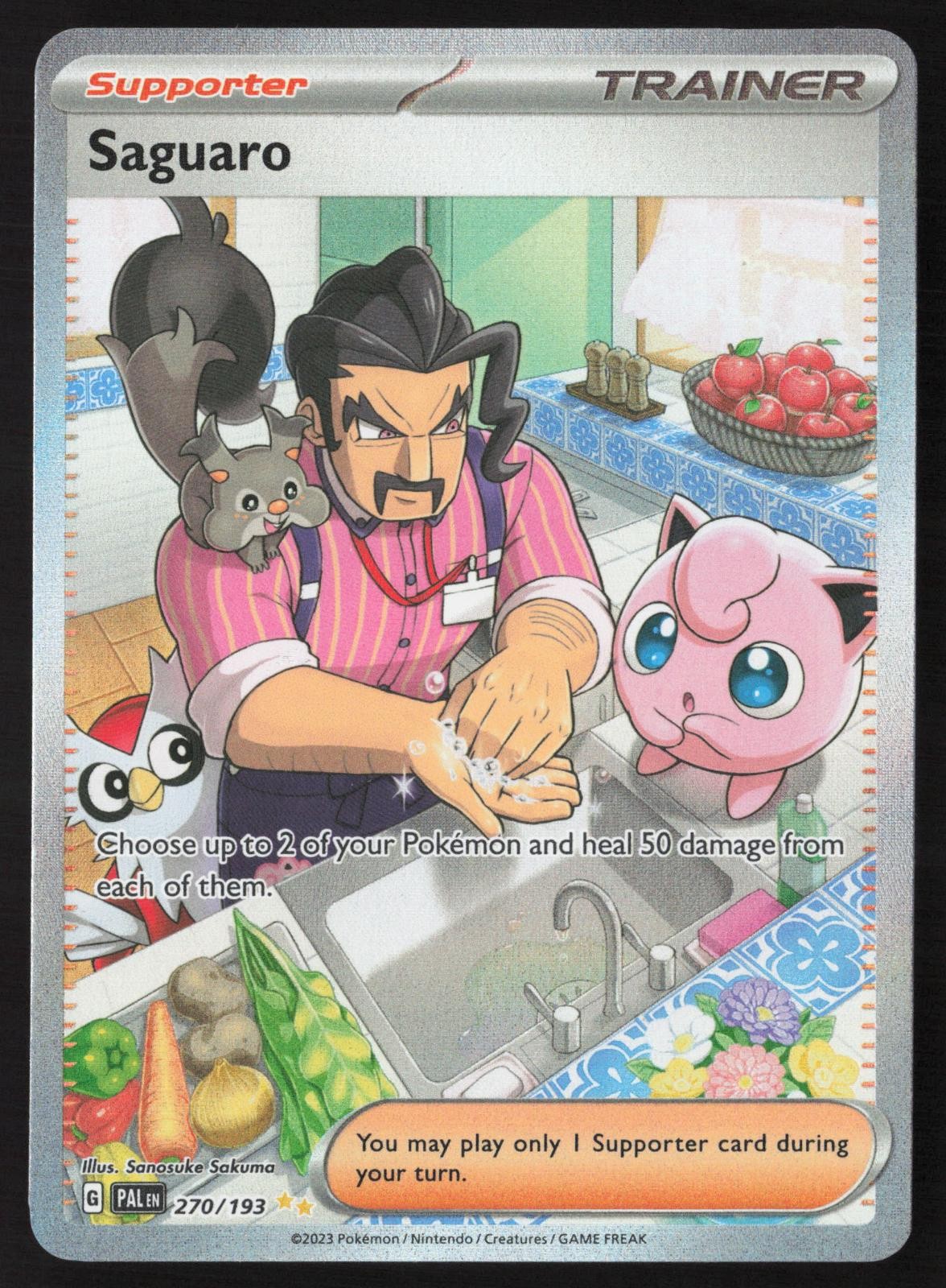 Saguaro 270 Special Illustration Rare Pokemon Paldea Evolved NM