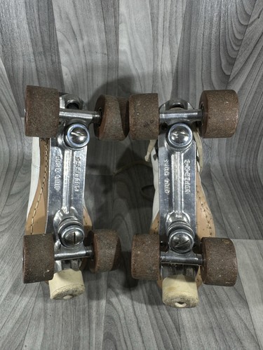 VTG Sure Grip Super X 5R Roller Skates White Leather~Sports~Indoor Activities - Picture 5 of 6