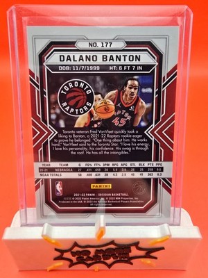 2021-22 Panini Obsidian - Dalano Banton #177 Electric Etch Asia
