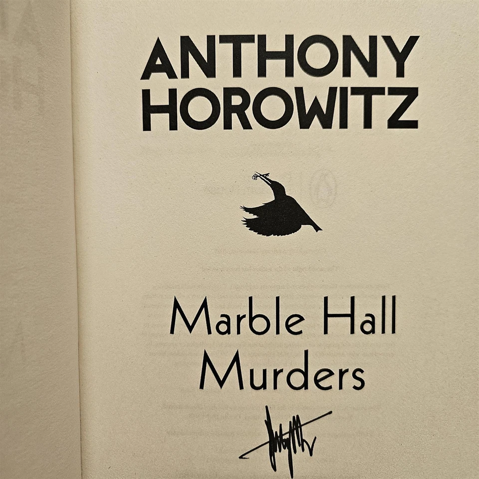 Signed Book - Marble Hall Murders by Anthony Horowitz First Edition 1st Print - Image 2 of 4