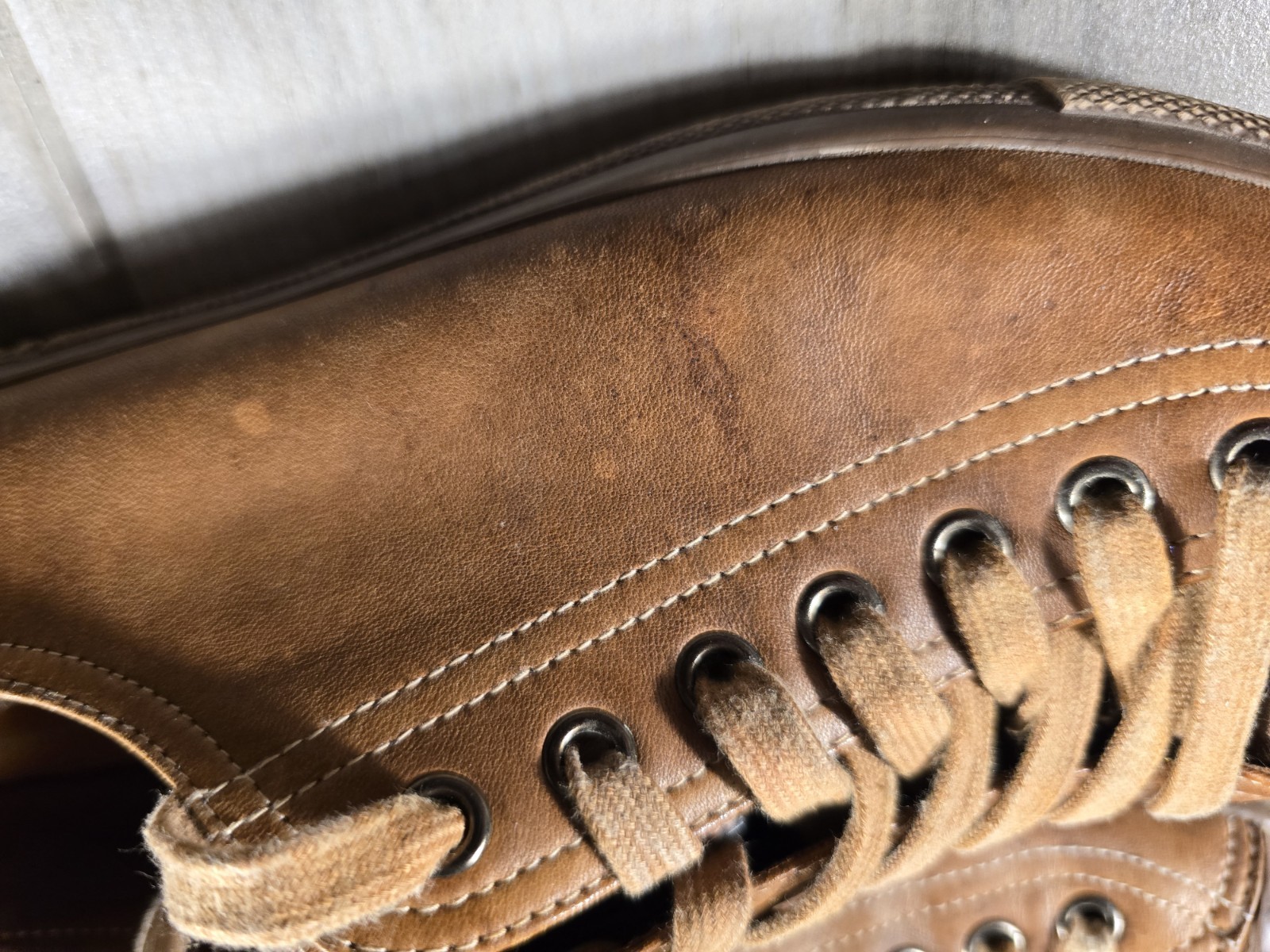 Prada brown leather low top Trainers sneakers Sz 9.5  thumbnail 8